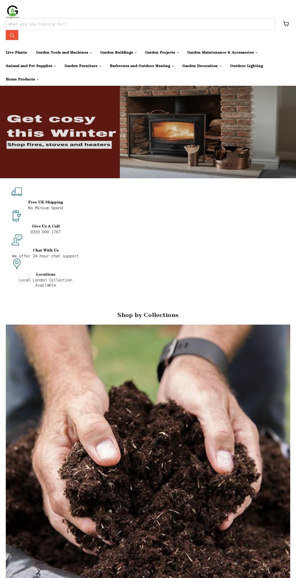 garden-world.co.uk shopify website screenshot