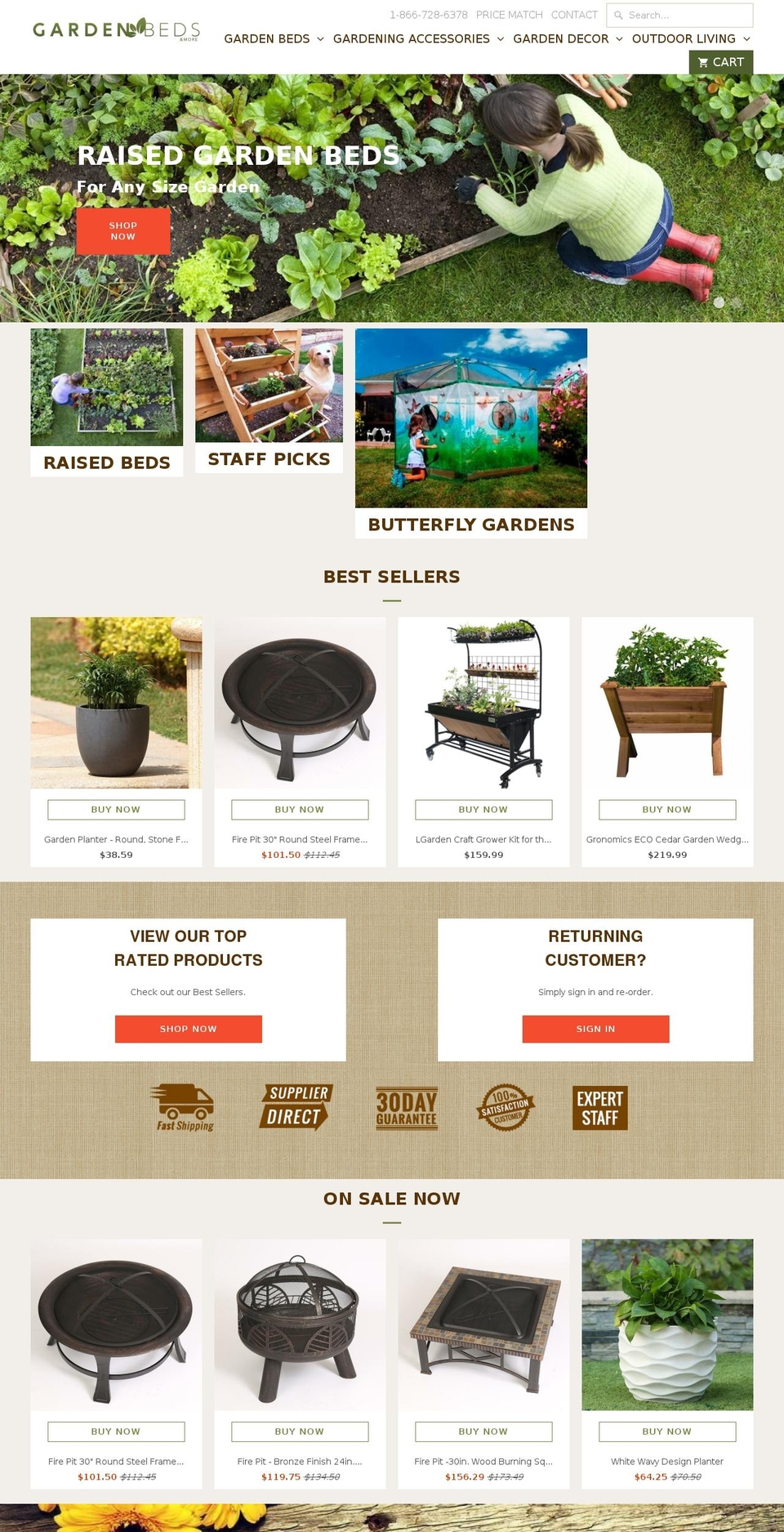 premium-design Shopify theme site example gardenbedsandmore.com