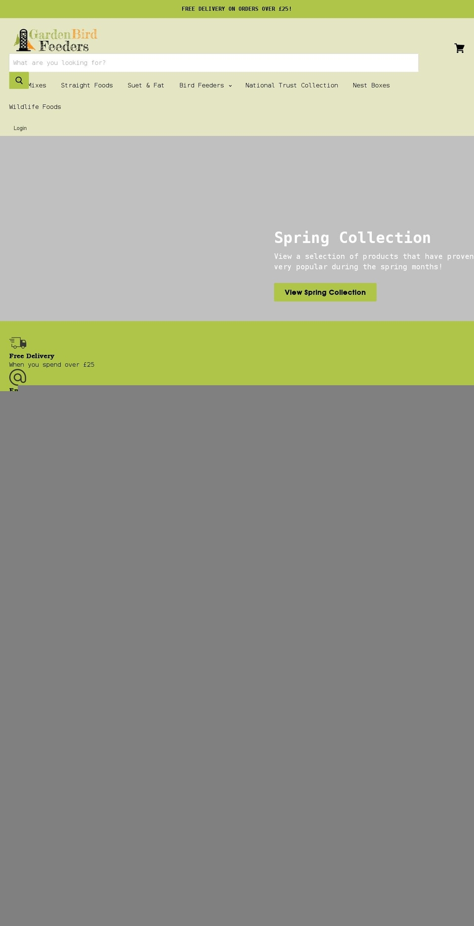 gardenbirdfeeders.co.uk shopify website screenshot