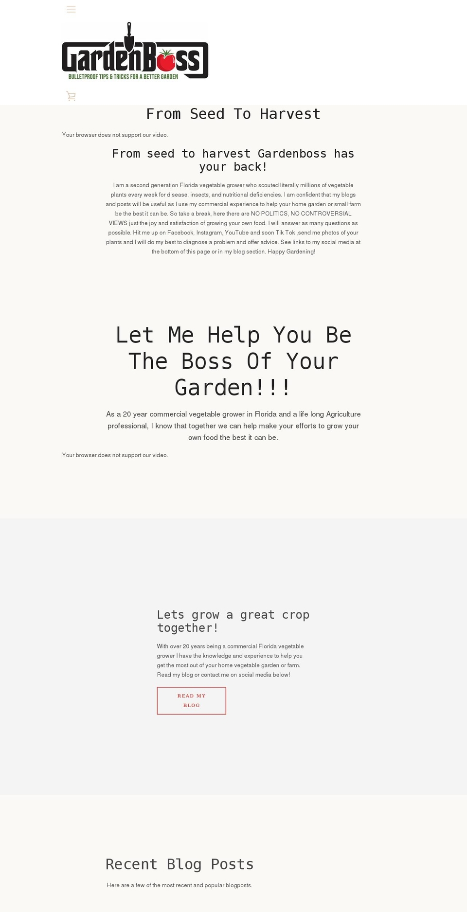 gardenboss.com shopify website screenshot