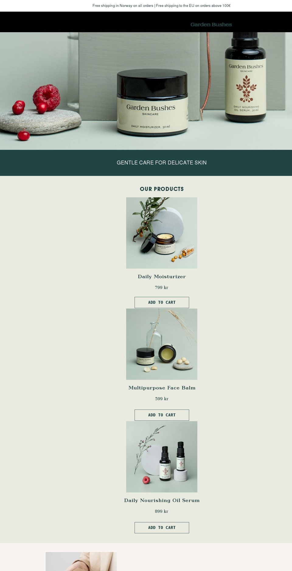 gardenbushes.com shopify website screenshot