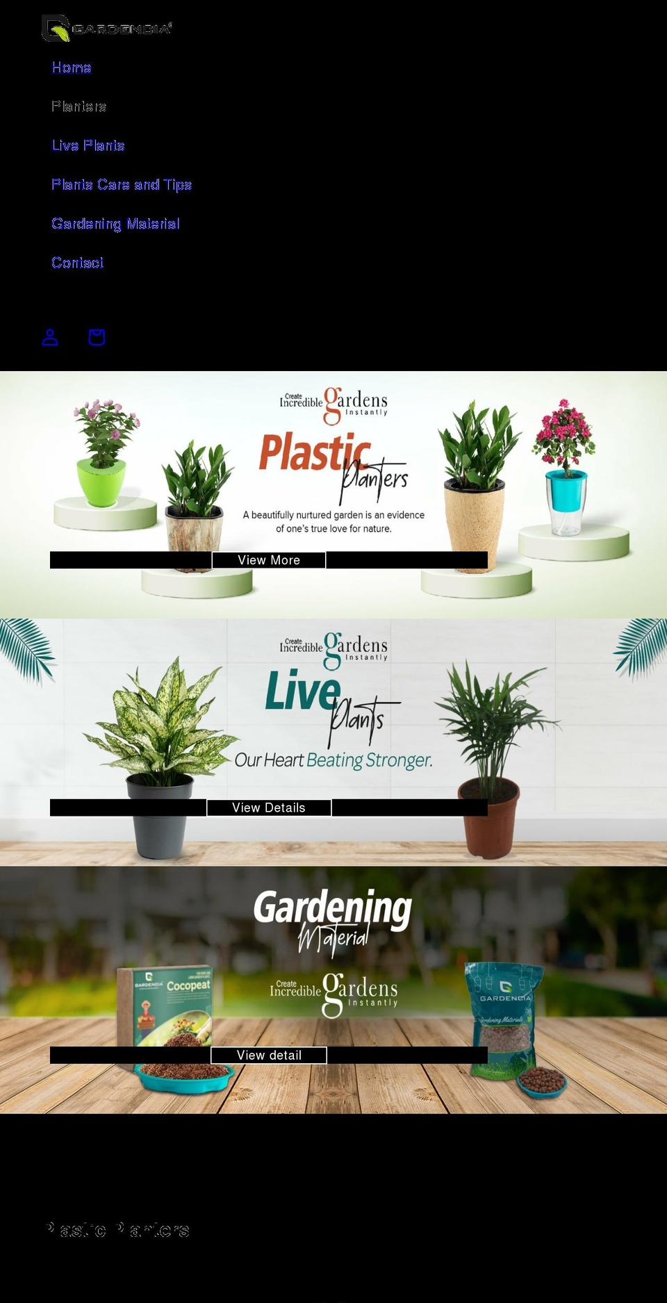 Garden Shopify theme site example gardencia.com