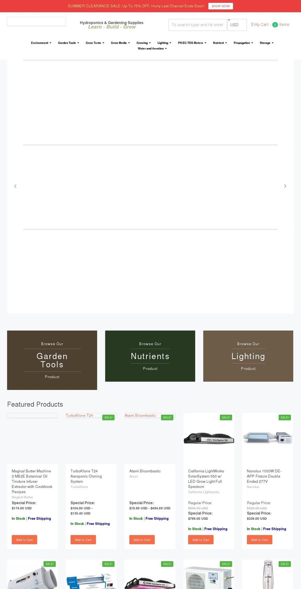 gardendistribution.com shopify website screenshot