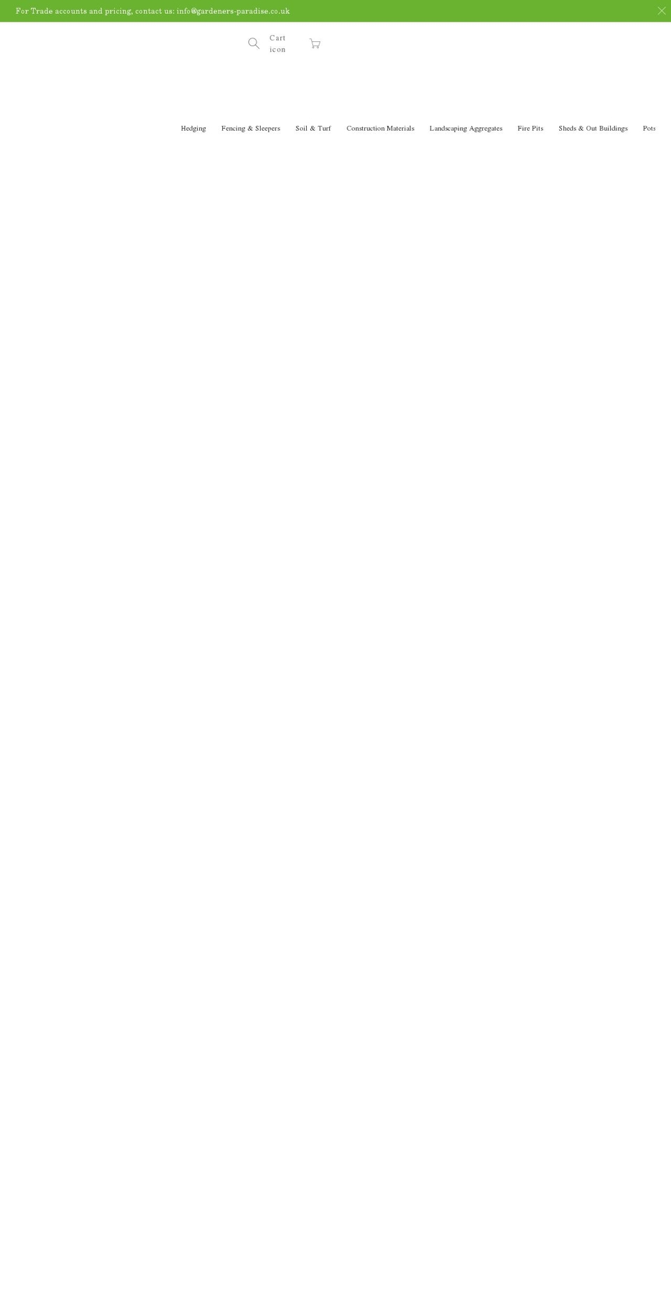 gardenersparadise.co.uk shopify website screenshot