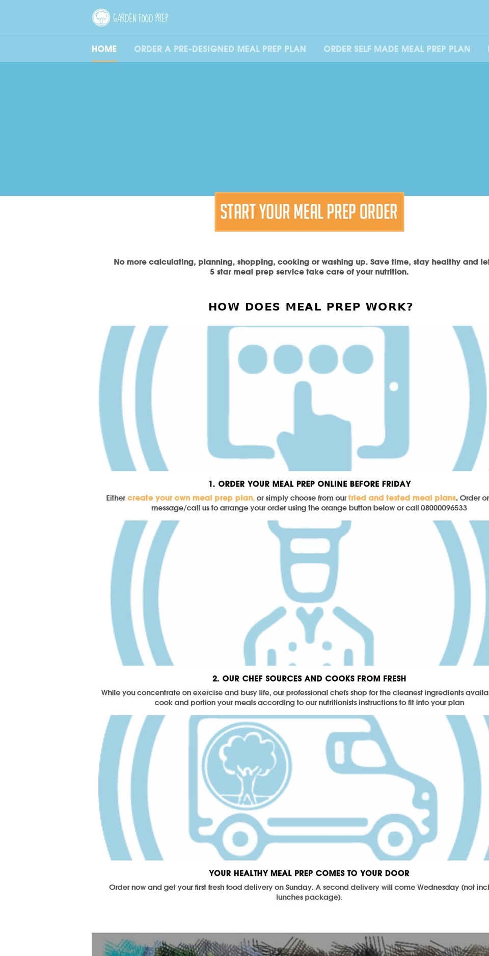 gardenfoodprep.com — Shopify storefront screenshot