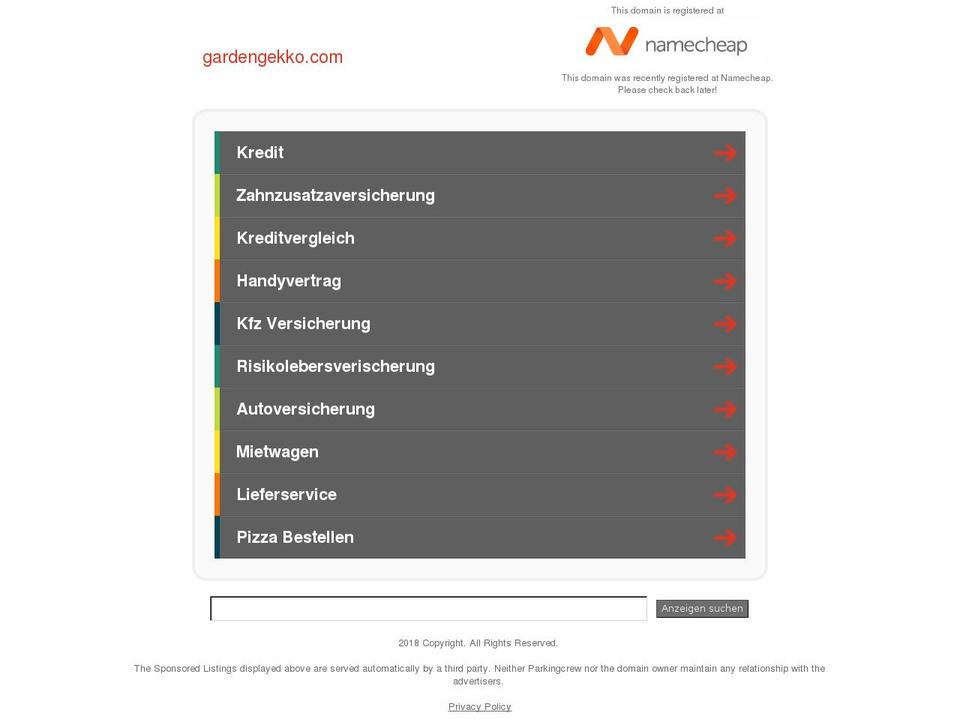 gardengekko.com — Shopify storefront screenshot