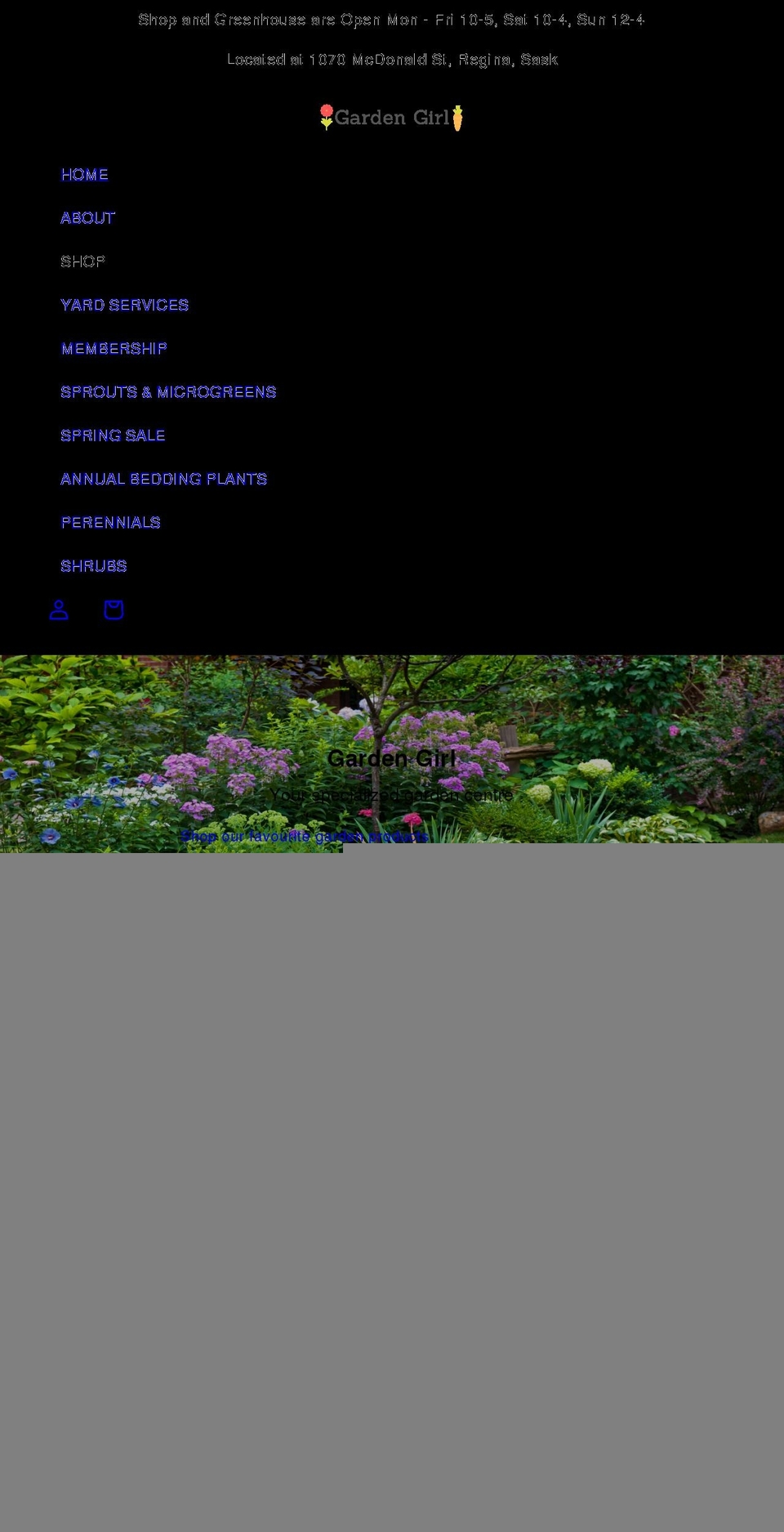 gardengirl.ca shopify website screenshot