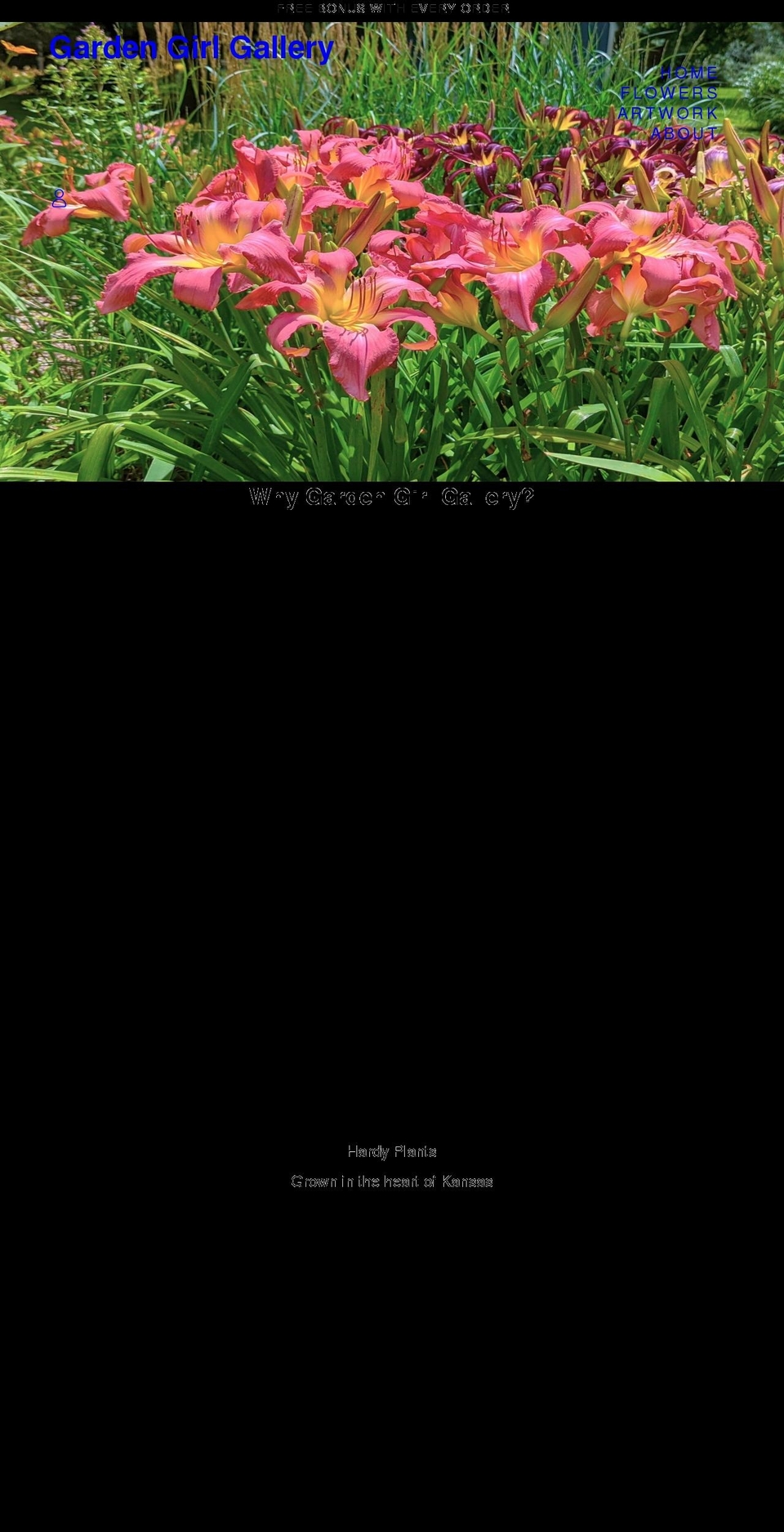 gardengirlgallery.com shopify website screenshot