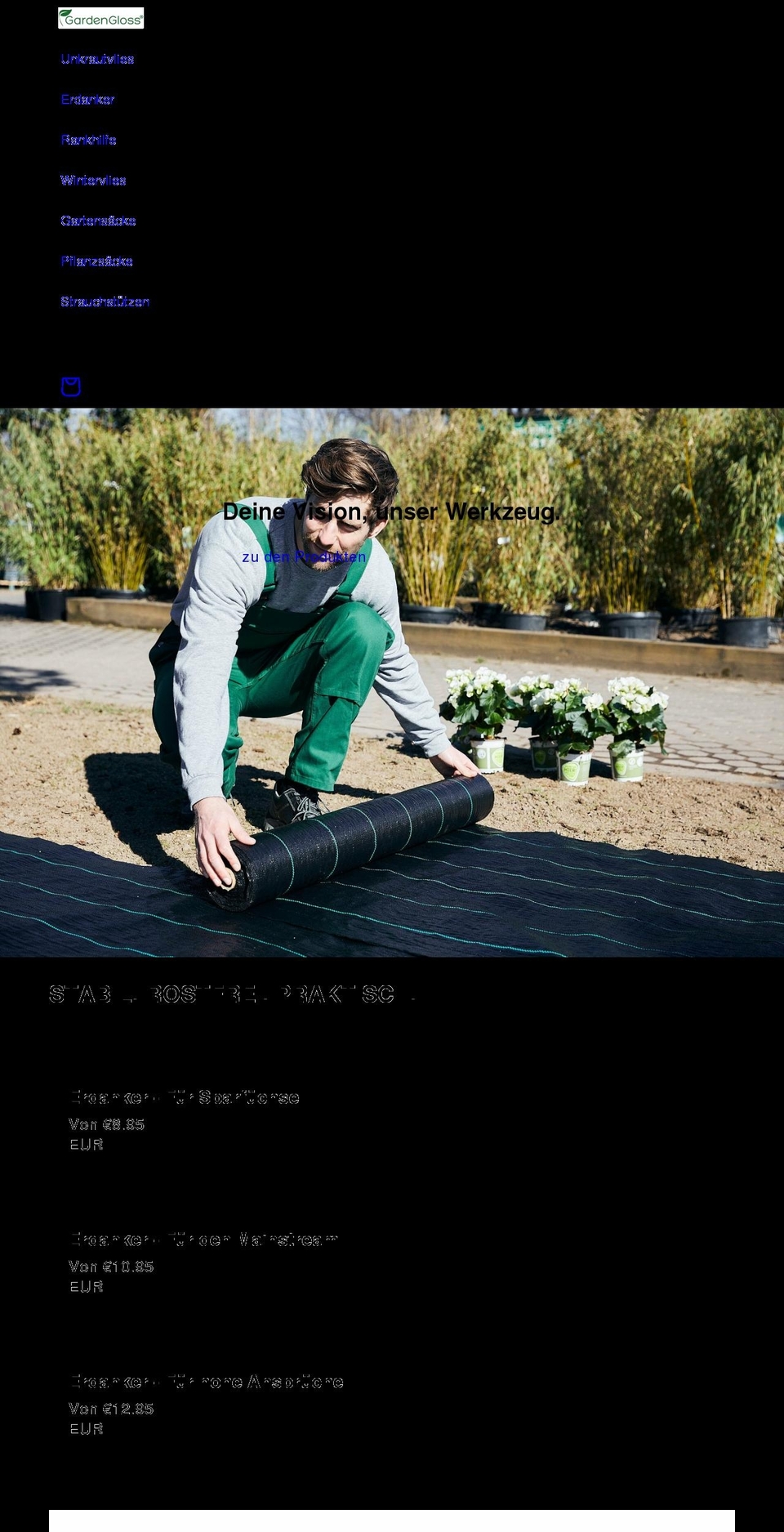 gardengloss.com shopify website screenshot