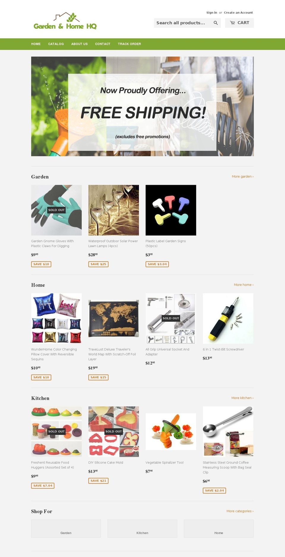 gardenhomehq.com — Shopify storefront screenshot