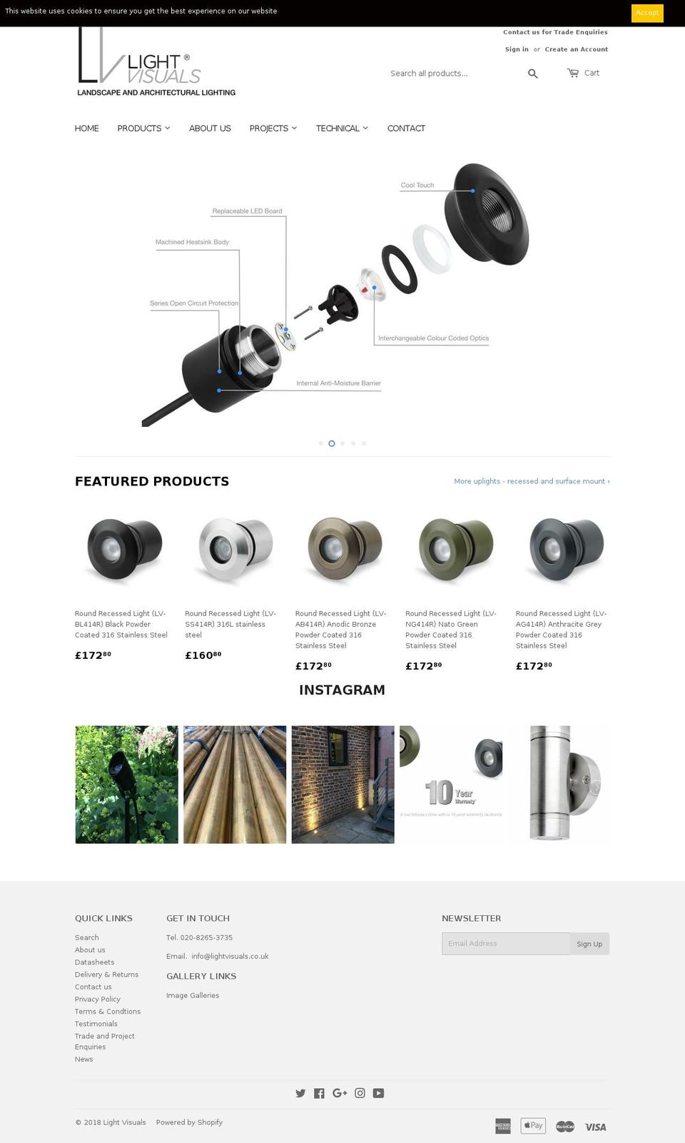 gardenlighting.co shopify website screenshot