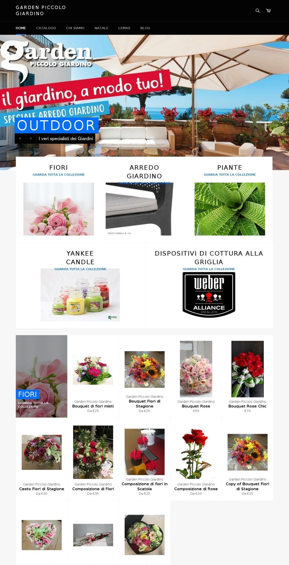 gardenpiccologiardino.it shopify website screenshot