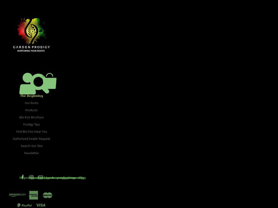 gardenprodigy.com — Shopify storefront screenshot
