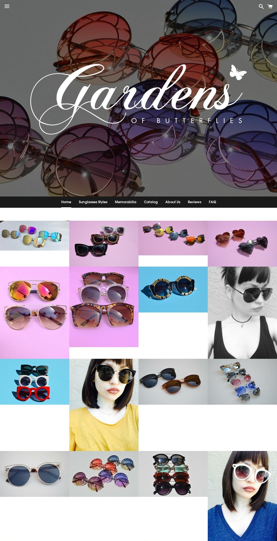 gardensofbutterflies.com — Shopify storefront screenshot