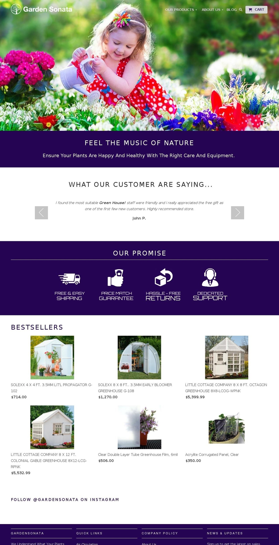 gardensonata.com.au shopify website screenshot