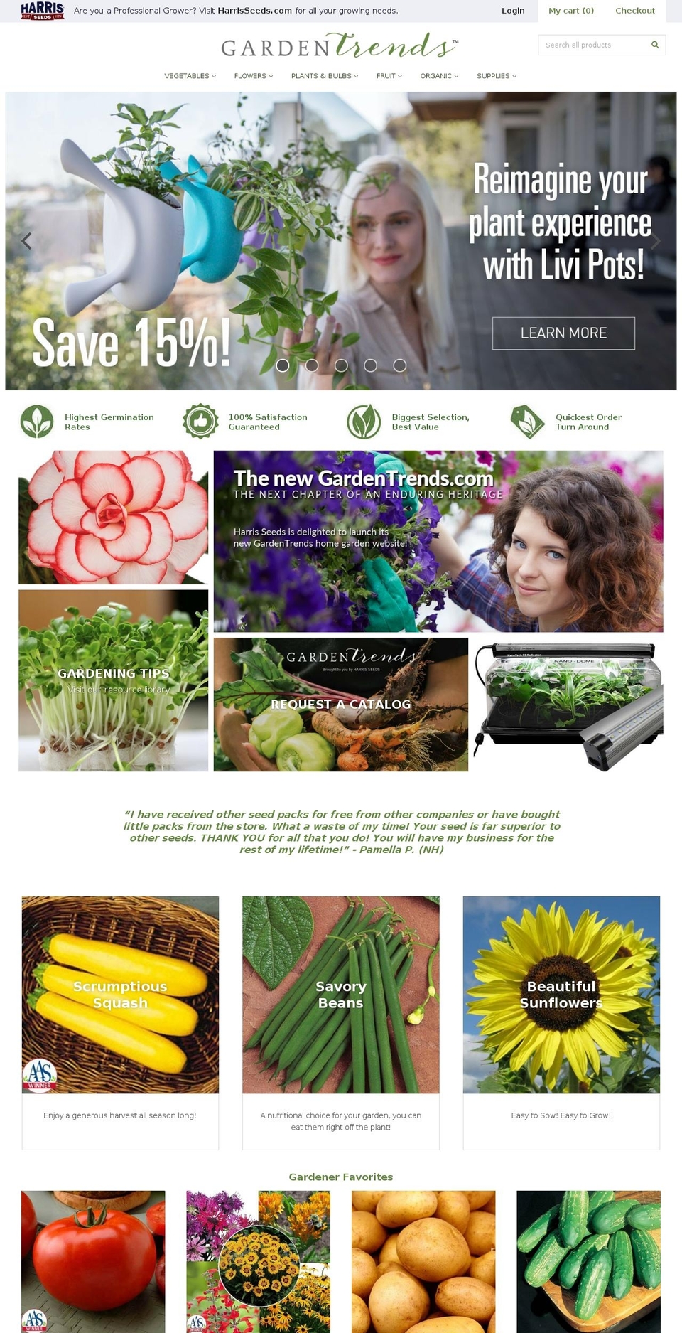 Garden Shopify theme site example gardentrends.com