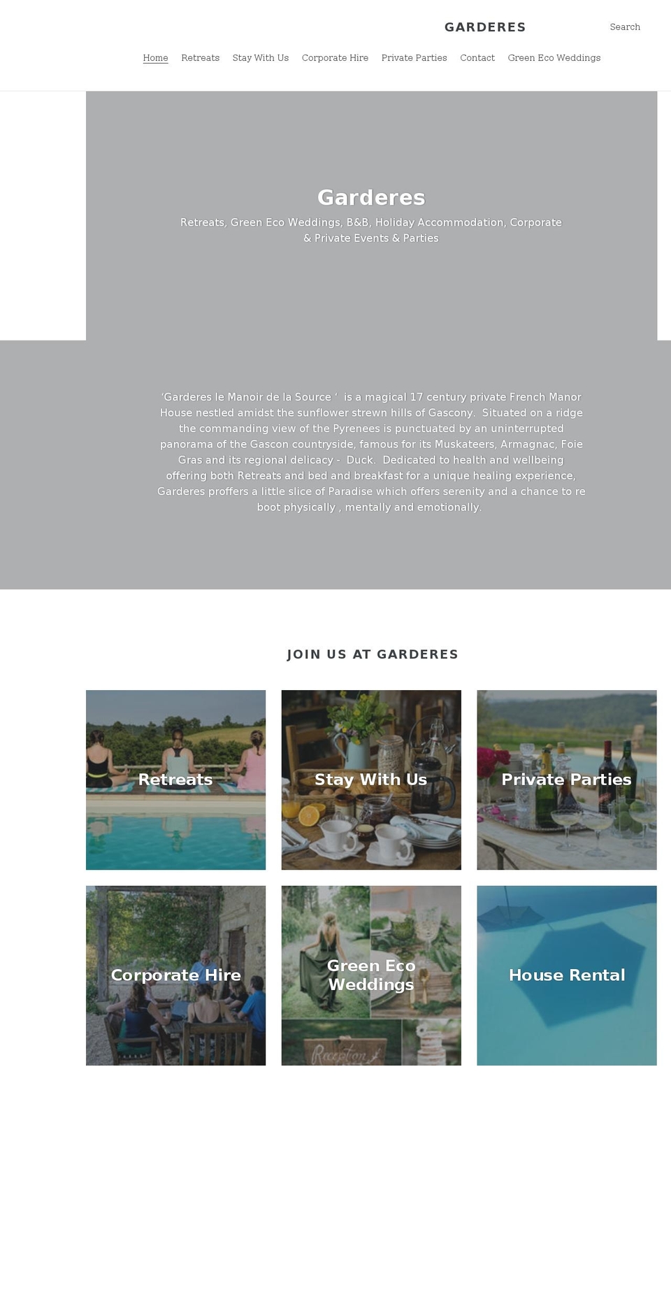 garderes.com shopify website screenshot