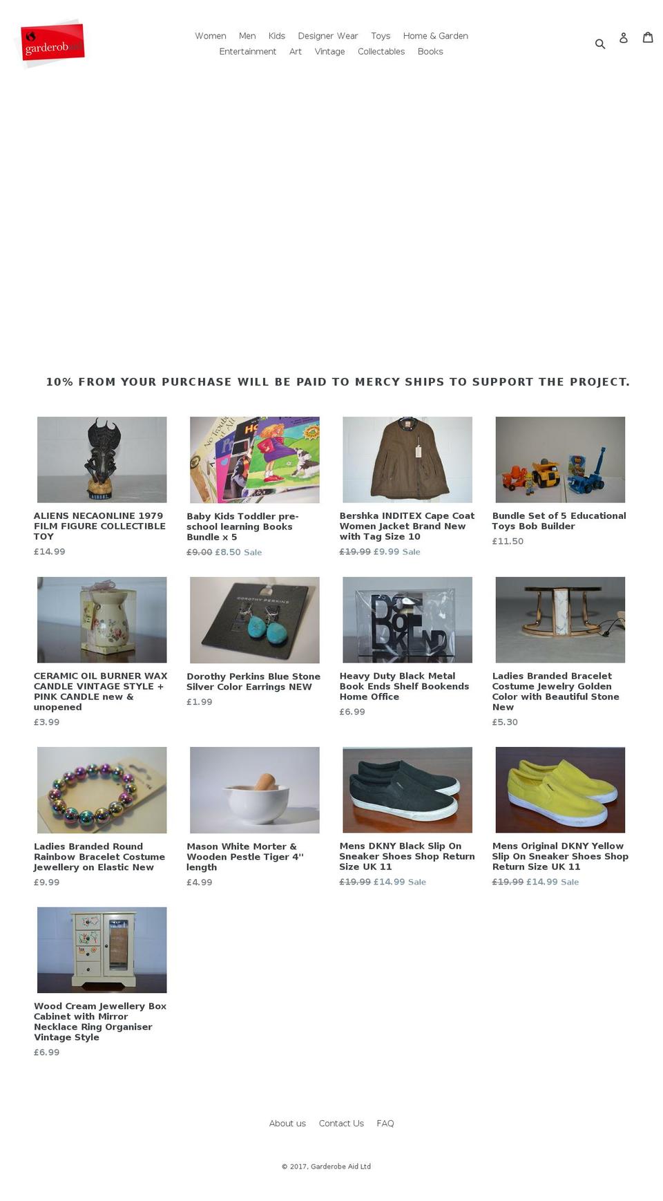garderobaid.com shopify website screenshot