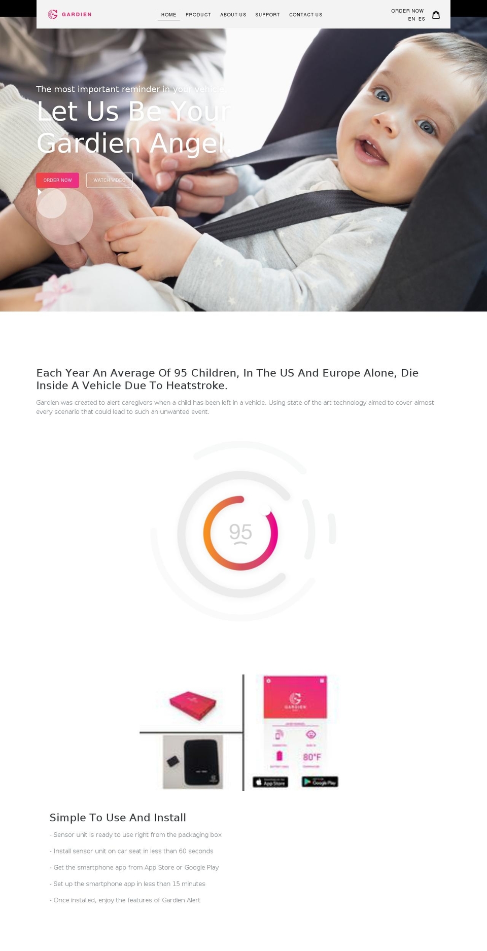 gardienbymcl.com — Shopify storefront screenshot