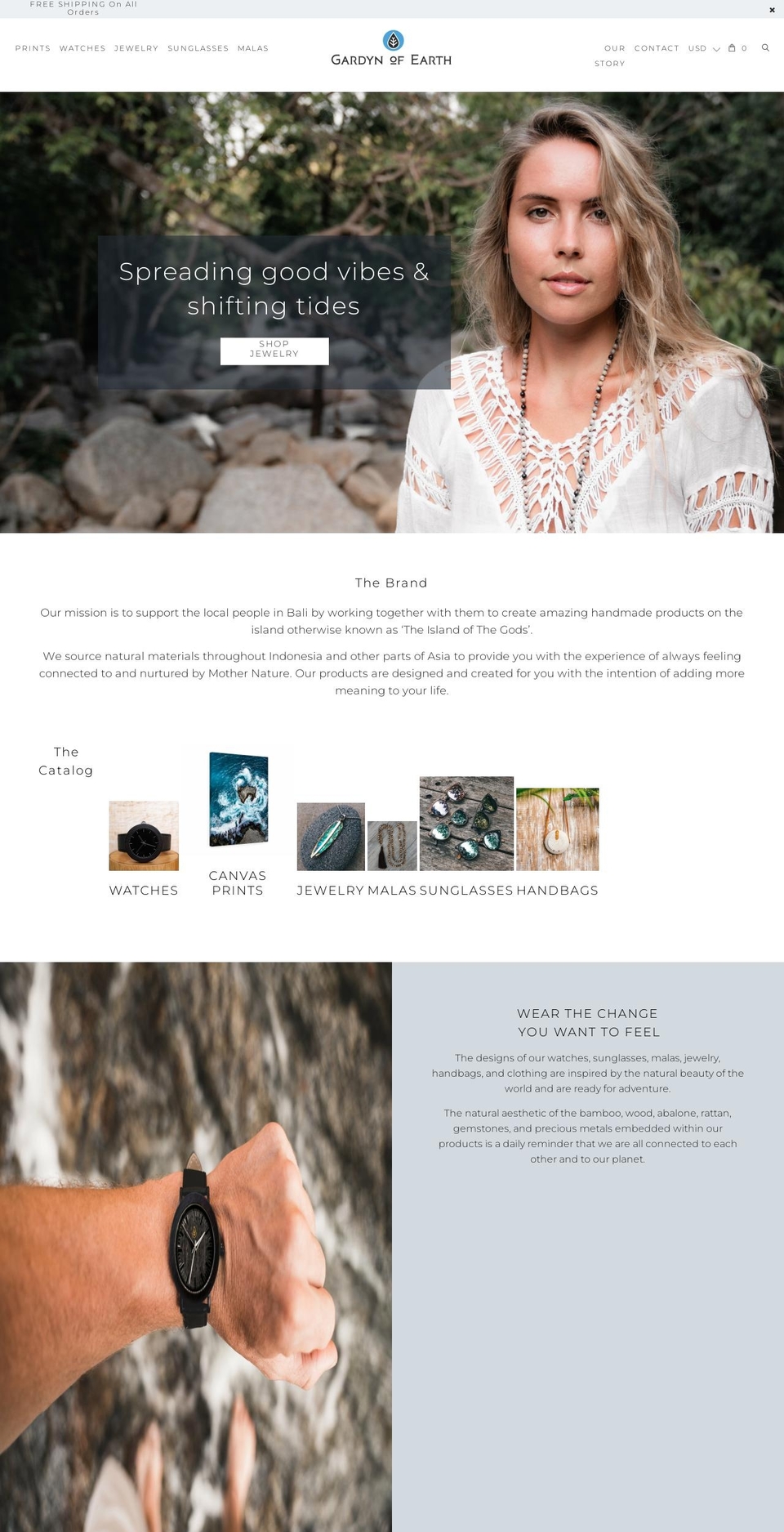 gardynofearth.com shopify website screenshot