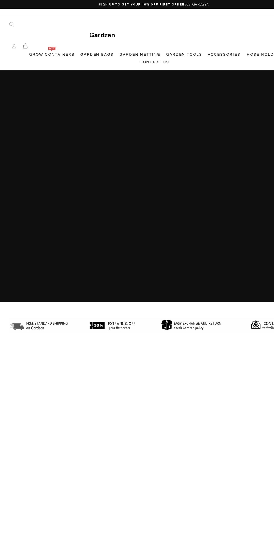 gardzenonline.com shopify website screenshot