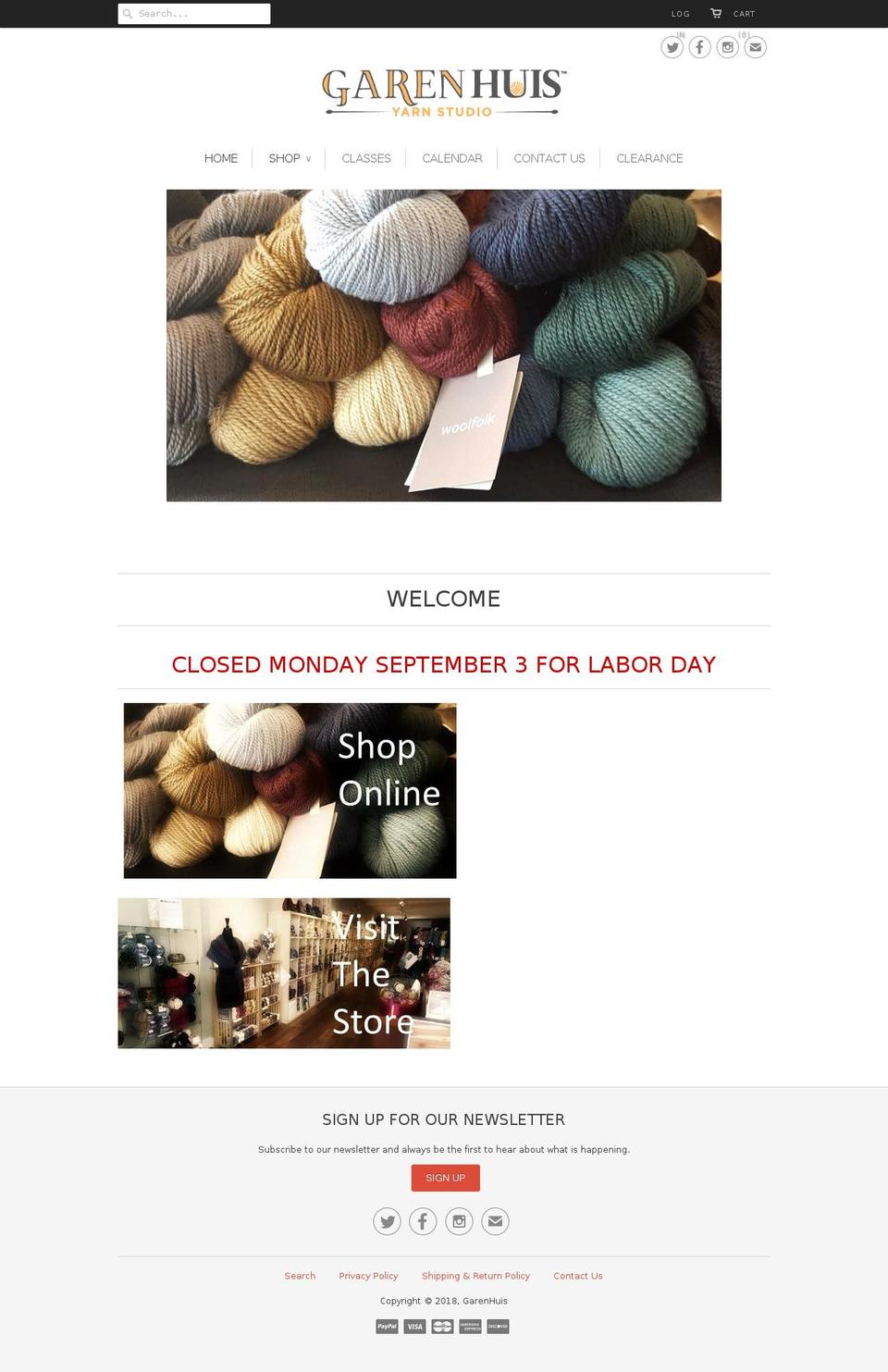 garenhuis.com shopify website screenshot
