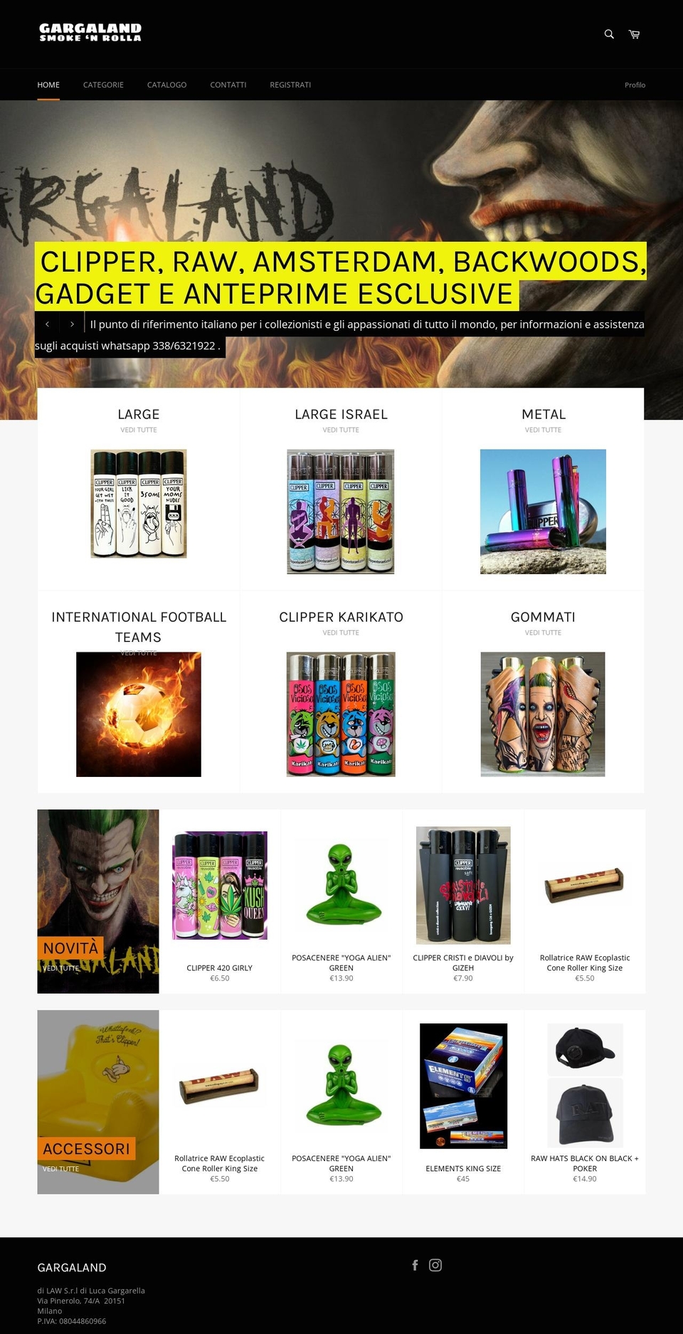 gargaland.com shopify website screenshot