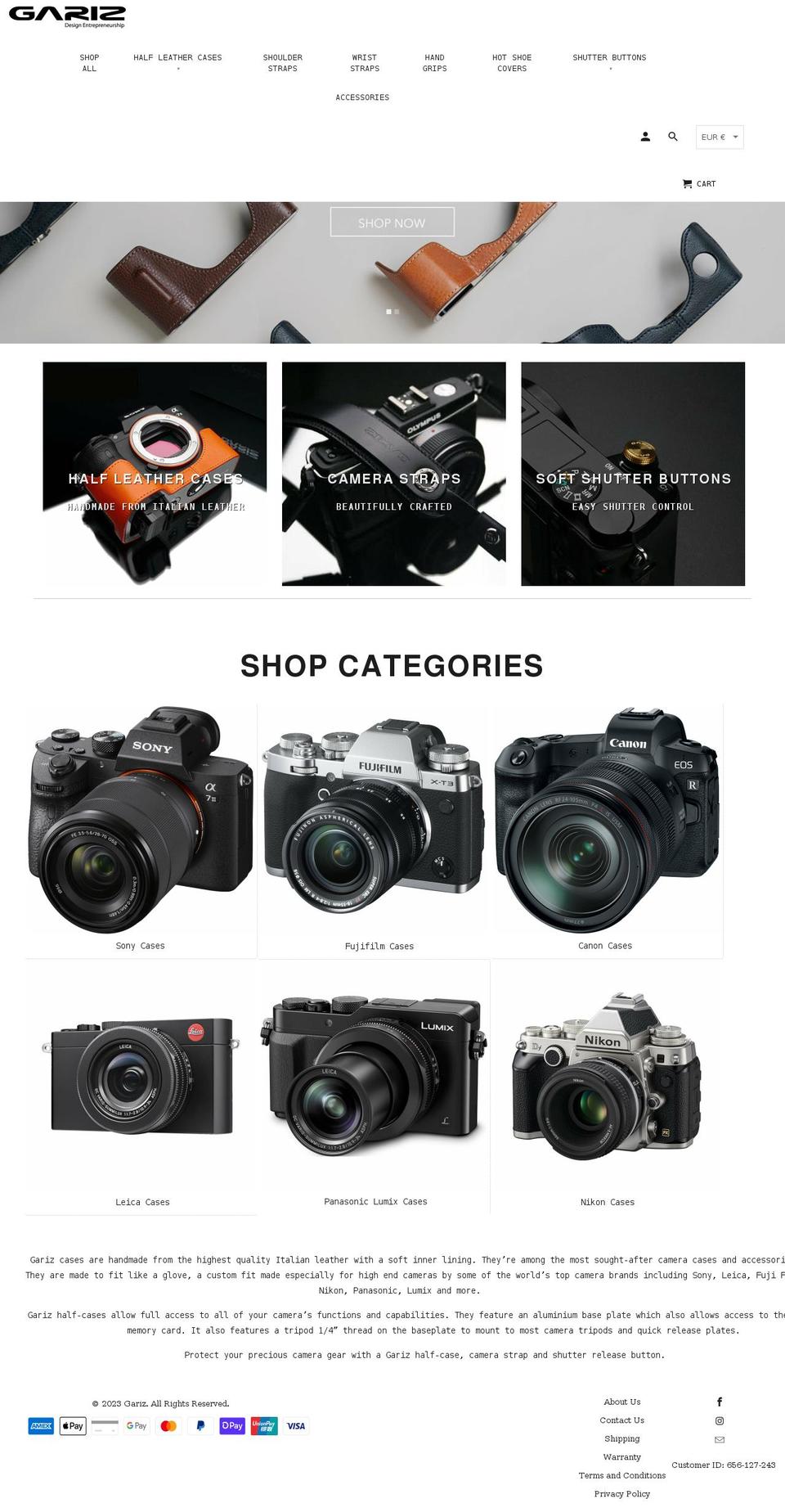 gariz.com.au shopify website screenshot