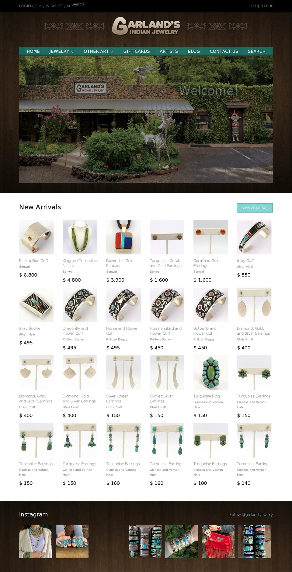 garlandtrading.com shopify website screenshot