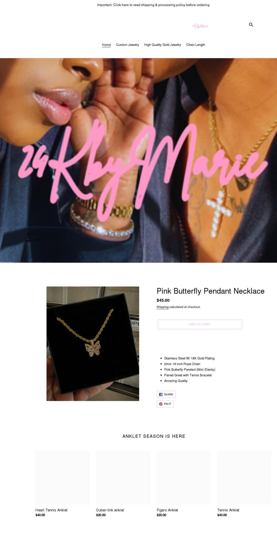 garlicinmywine.com shopify website screenshot