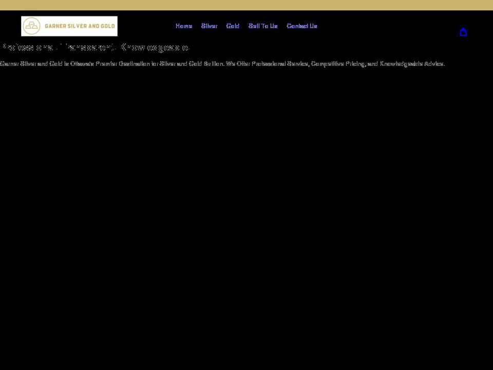 garnersilvergold.com shopify website screenshot