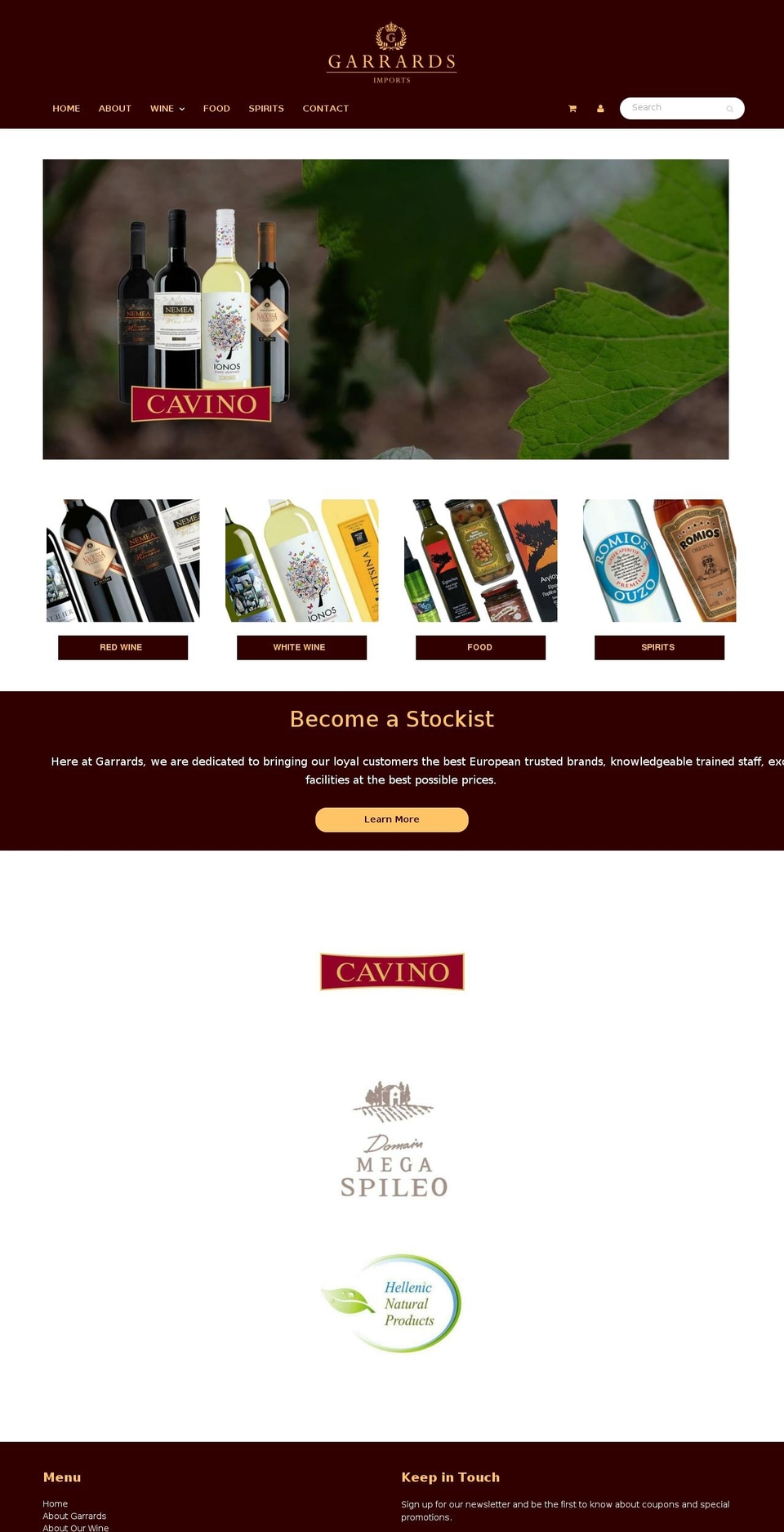 garrards.net shopify website screenshot