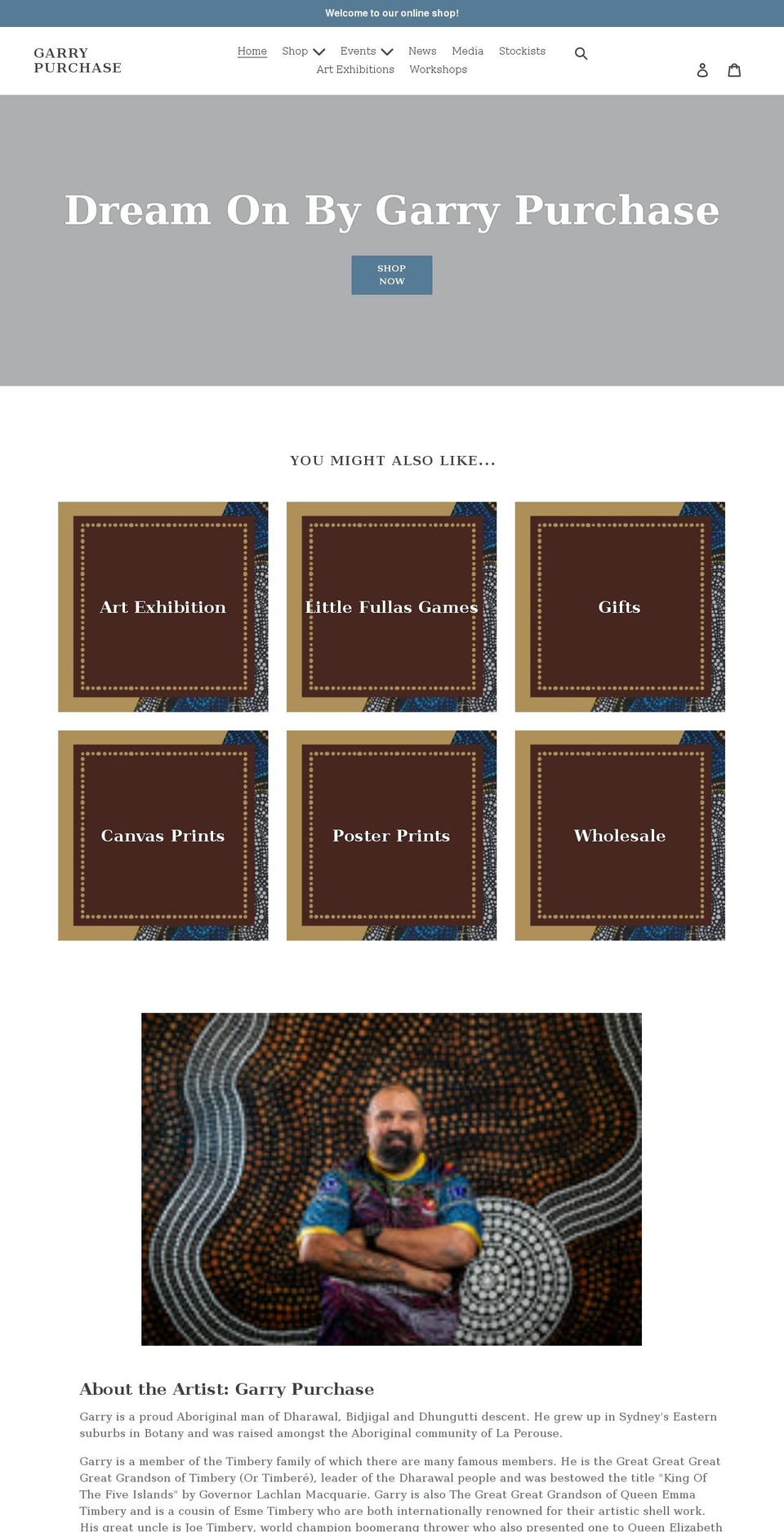 garry-purchase.myshopify.com shopify website screenshot