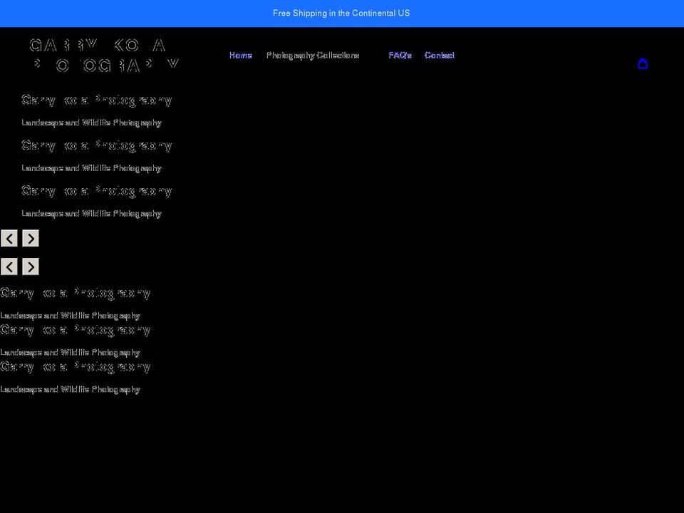 garryikolaphotography.com shopify website screenshot
