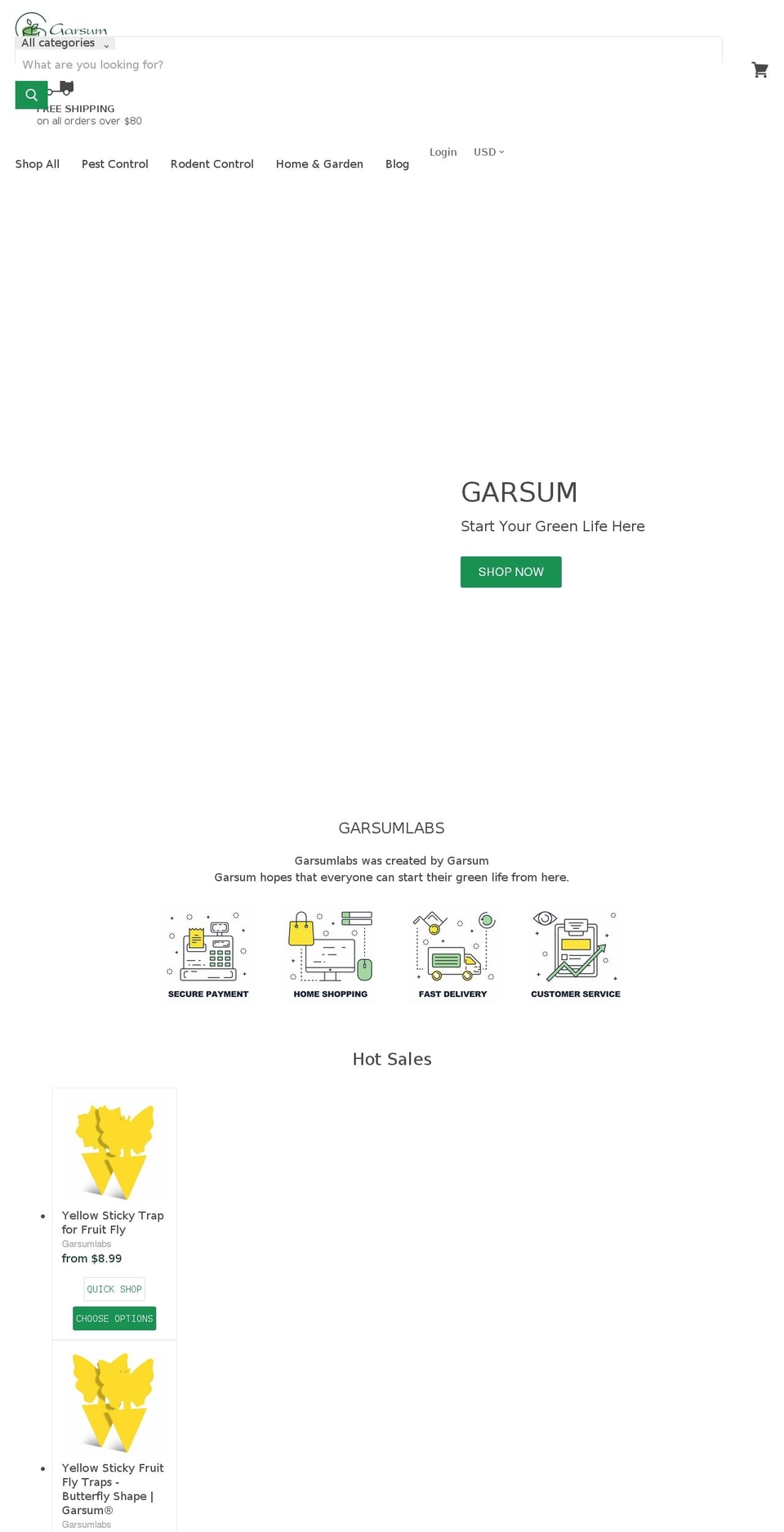 garsumlabs.com shopify website screenshot