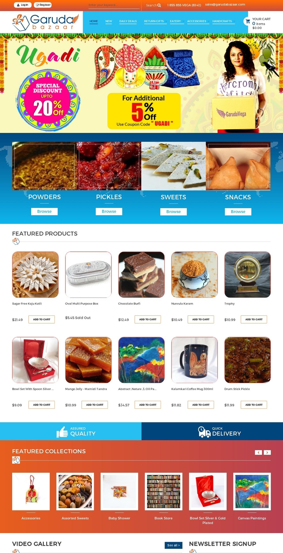 Launch Shopify theme site example garudabazaar.com