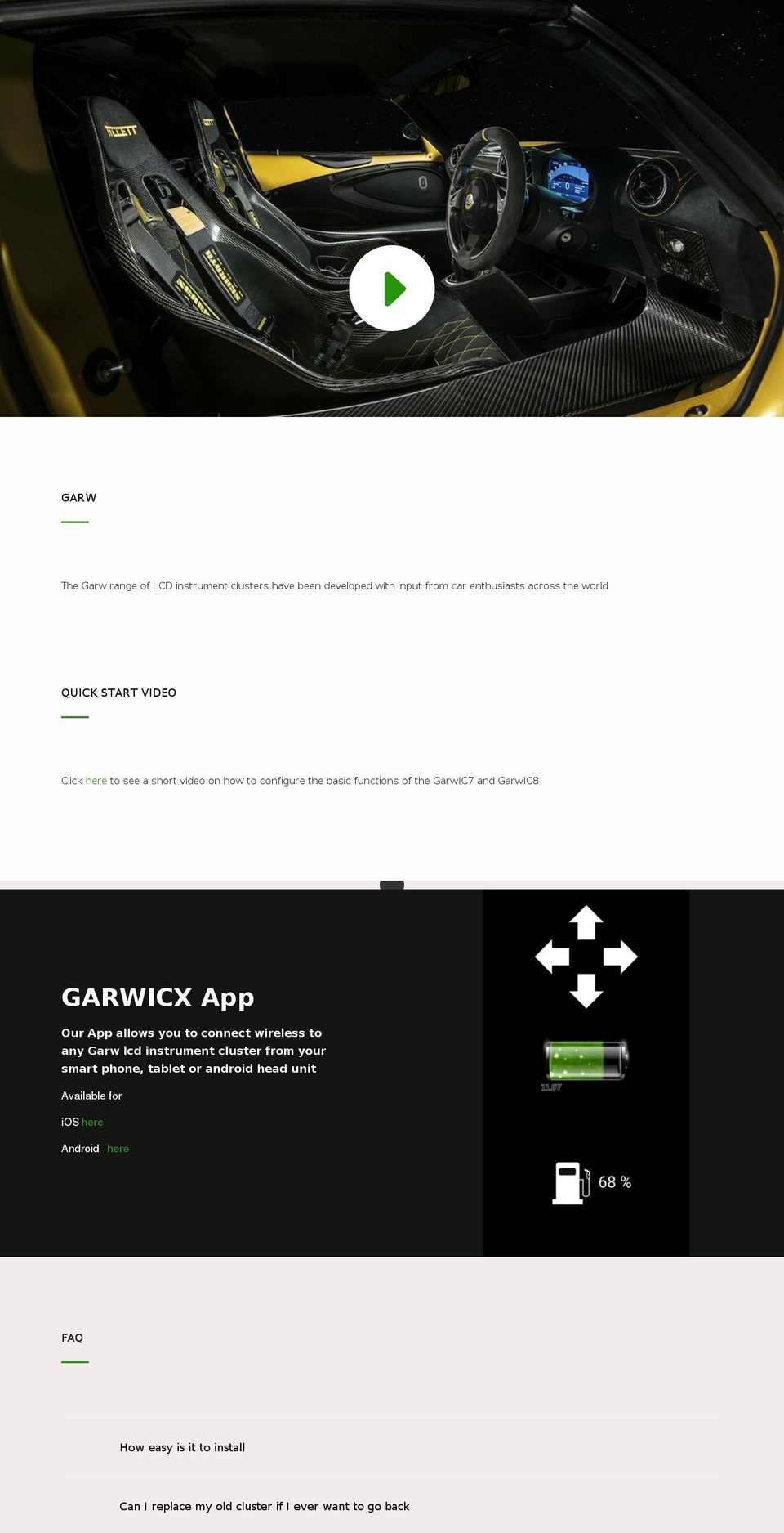 garw.co shopify website screenshot