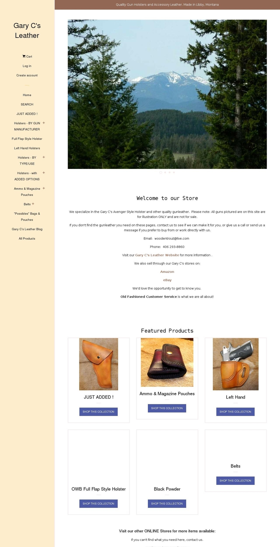 garycsonline.com — Shopify storefront screenshot