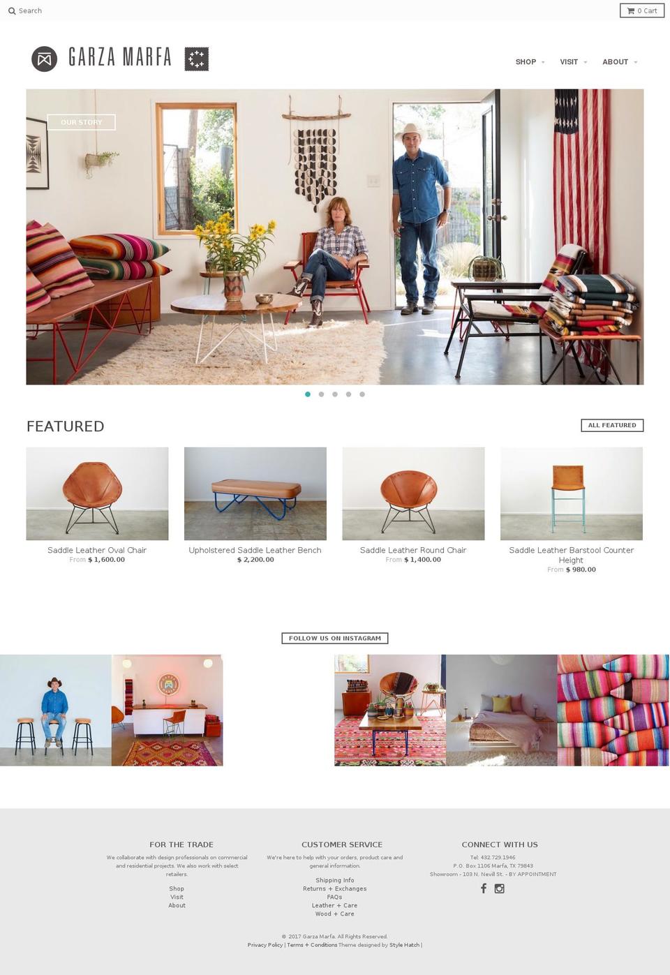 garzamarfa.com shopify website screenshot