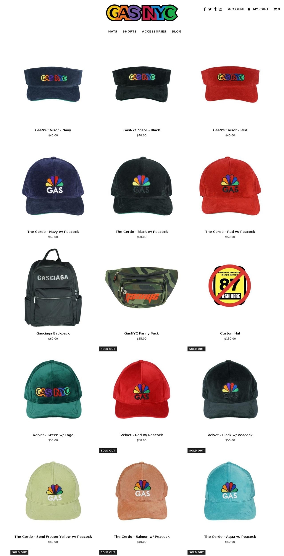 gas93nyc.com shopify website screenshot