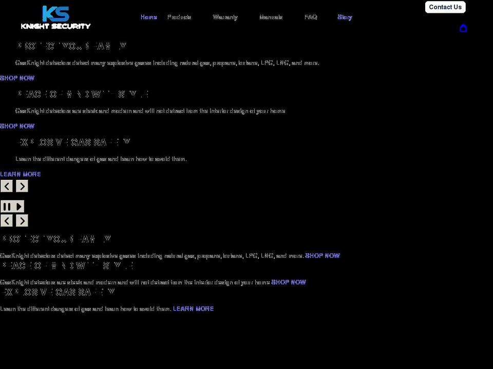 gasknight.com shopify website screenshot