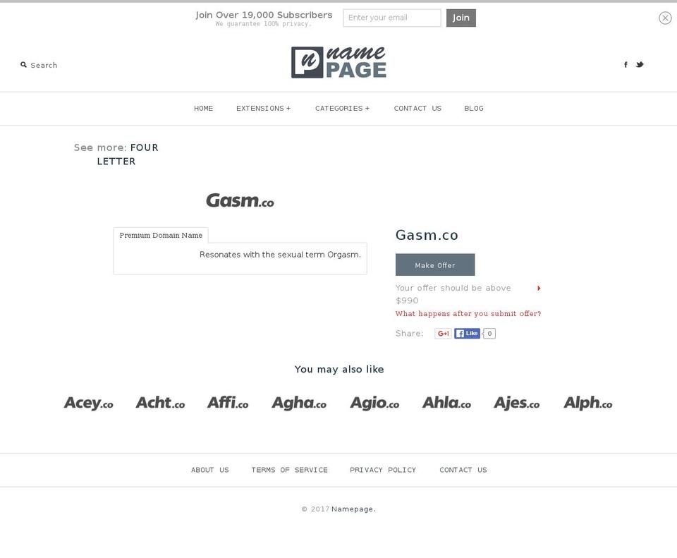 gasm.co shopify website screenshot