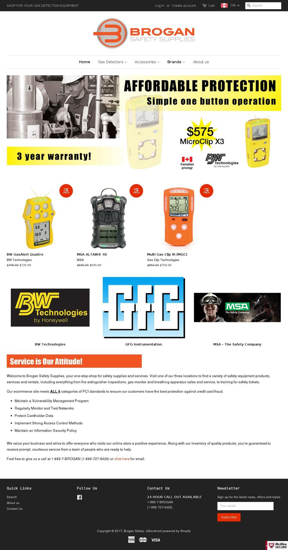 gasmonitorsonline.com shopify website screenshot