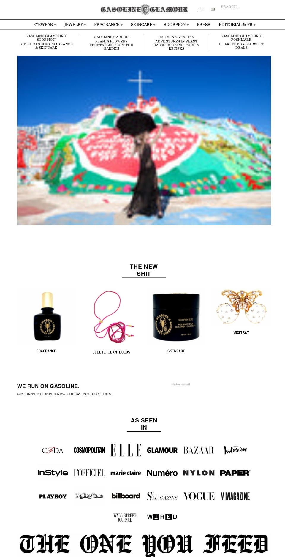 gasoline-glamour.com shopify website screenshot