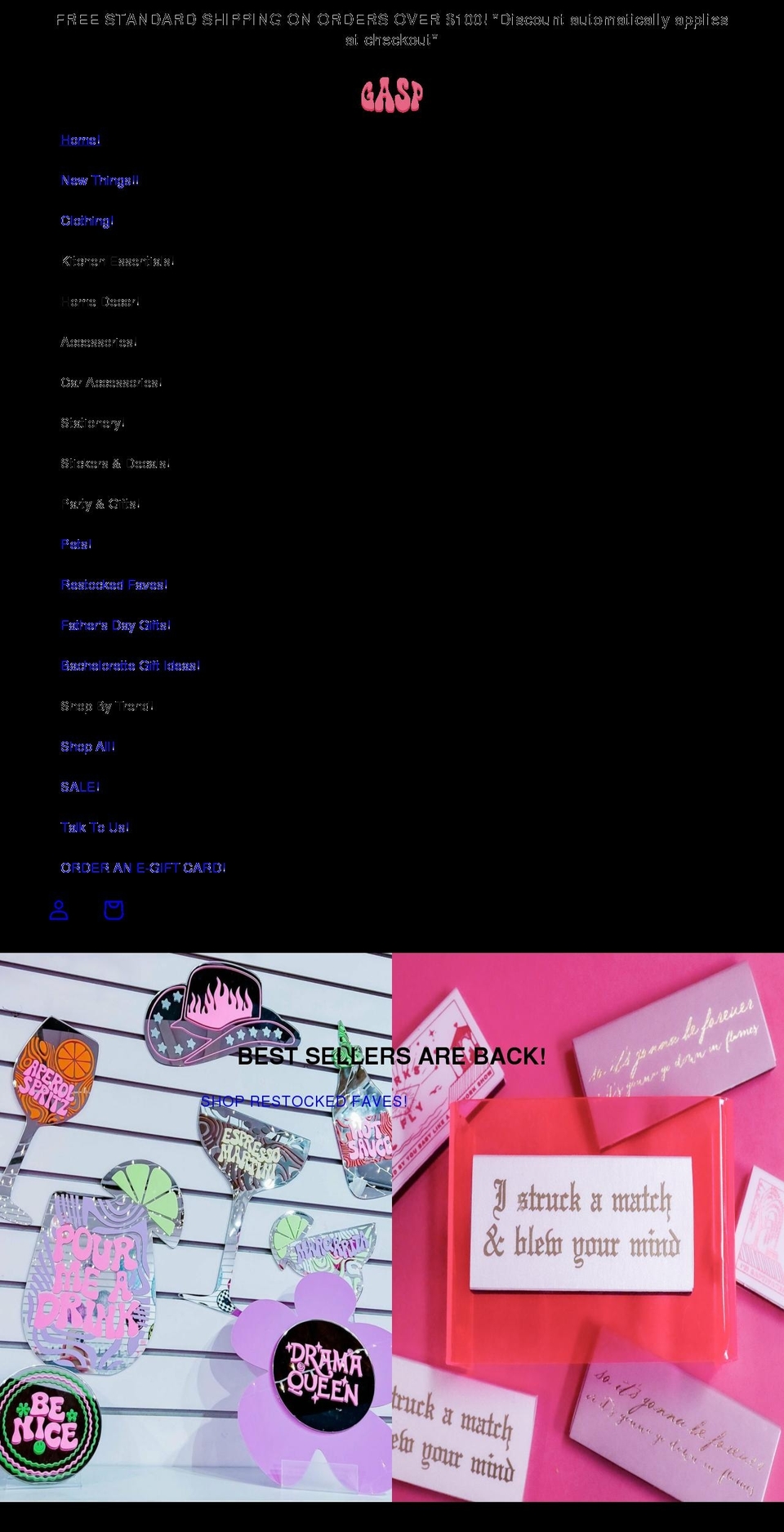 gaspwinterpark.com shopify website screenshot