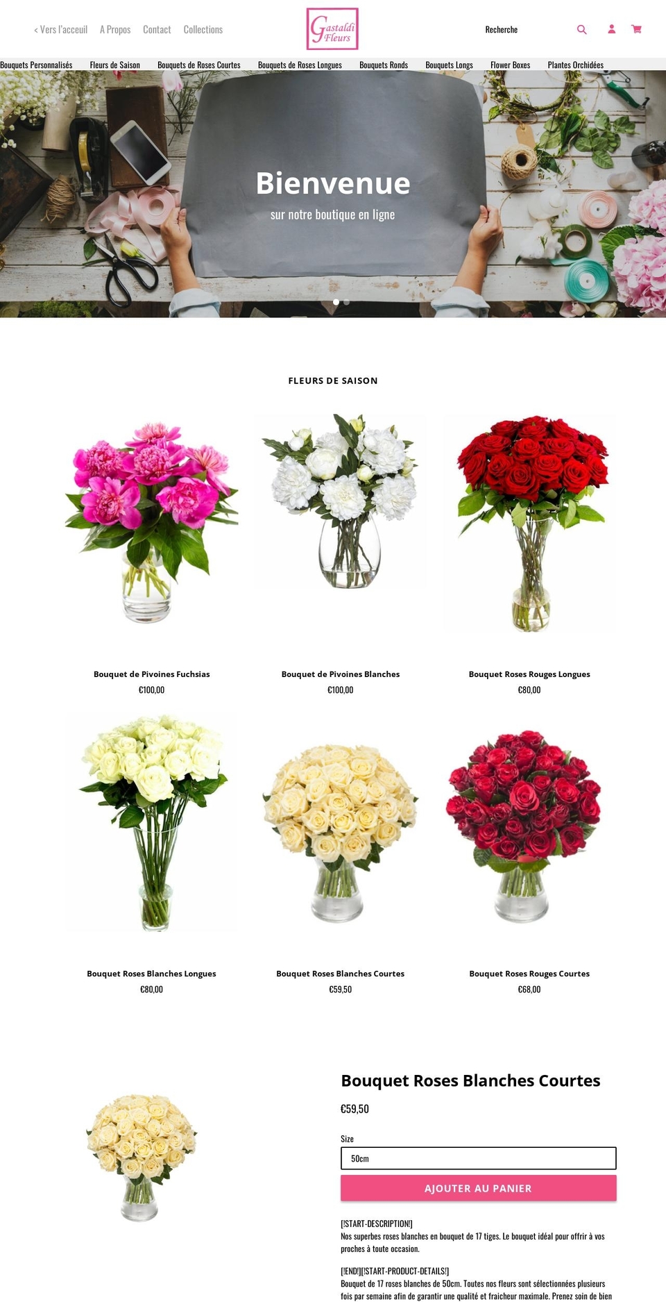 ESC - Live Shopify theme site example gastaldiflowershop.com