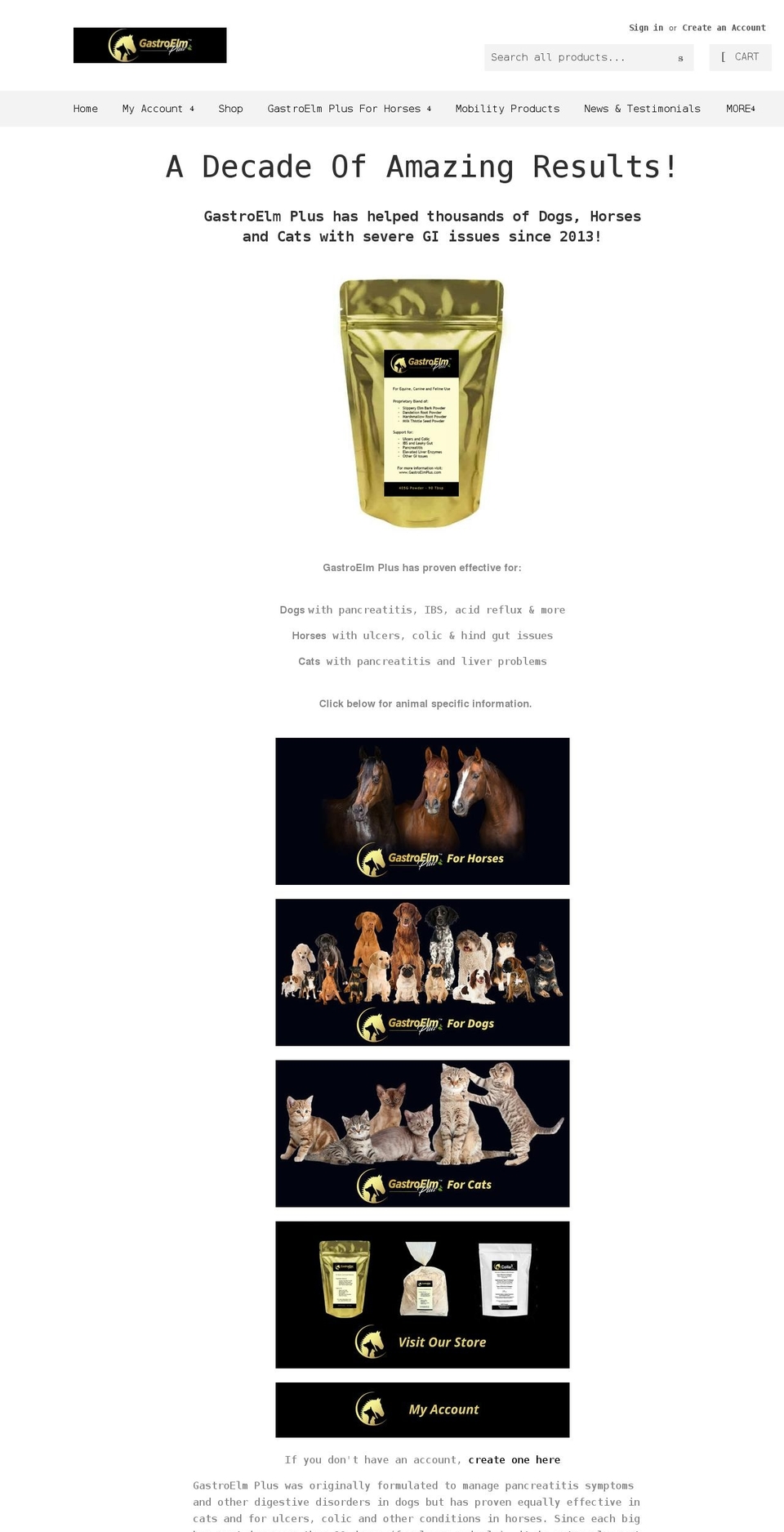 gastroelm.com shopify website screenshot