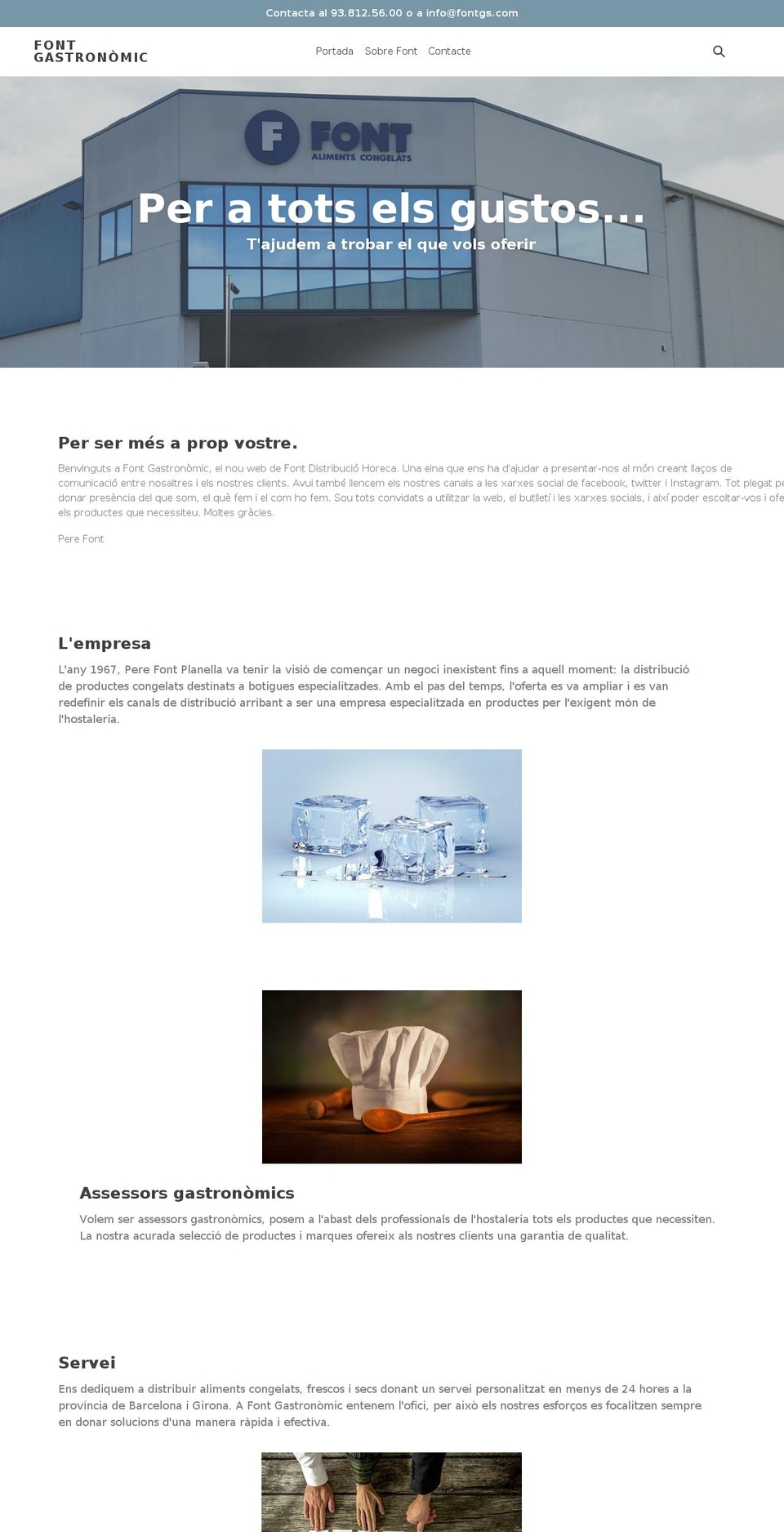 gastronomicservices.com shopify website screenshot