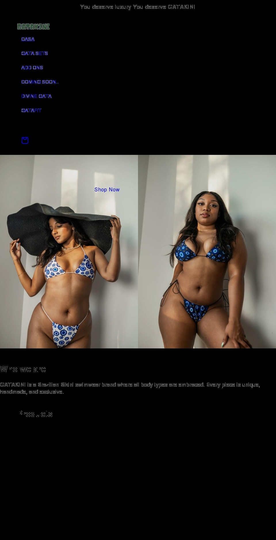 gatakini.com shopify website screenshot