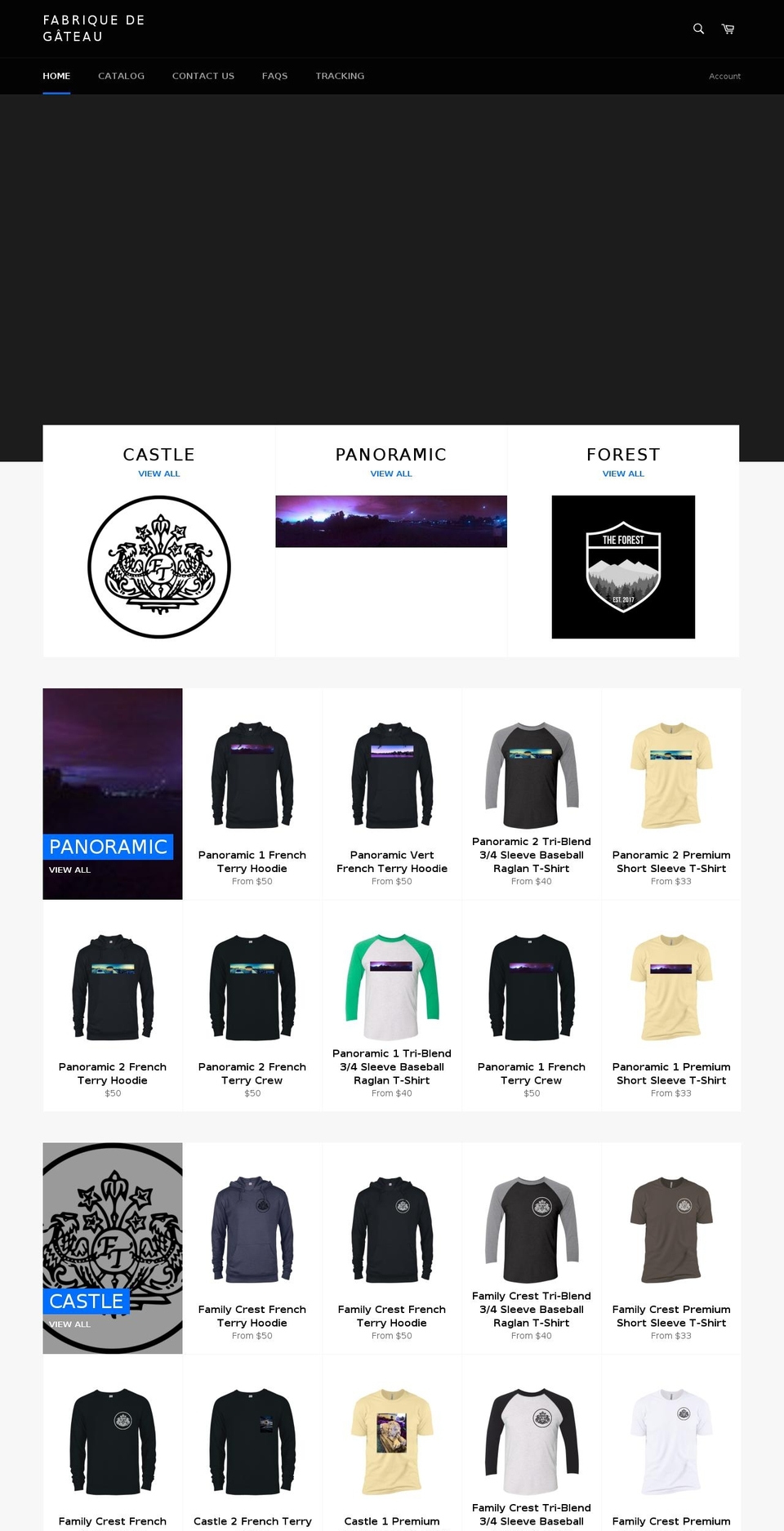 gateauclothing.com — Shopify storefront screenshot